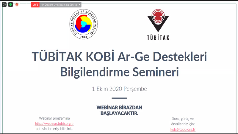 TOBB-TUBİTAK KOBİ Ar-Ge Destekleri Bilgilendirme Semineri